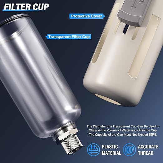 TAILONZ PNEUMATIC 0-150PSI 1/2 Inch NPT Particulate Filter+Coalescing Filter - Image 7