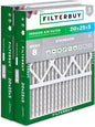 Filterbuy 20x25x5 Air Filter MERV 8 Essential Dust & Allergy Defense, Pleated by Filterbuy