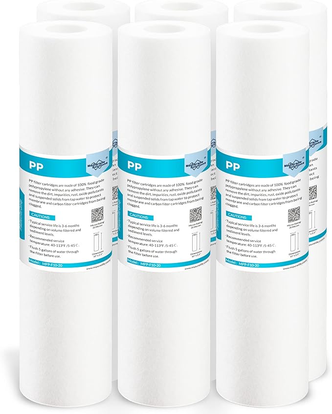 Membrane Solutions 20 Micron Sediment Water Filter Replacement Polypropylene by MembraneSolutions