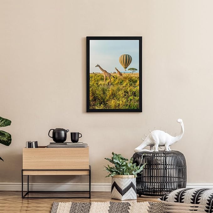 TKYGU 13x16 Picture Frame Set of 3,Wooden Frame Wall Gallery Poster Black with Durable Shatter Resistant Plexiglass for frame best gift