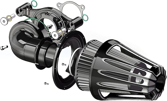Big Sucker cone Air filter intake by ForHarleyAccessories