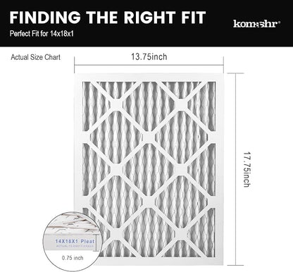 14x18x1 Air Filter MERV 8, HVAC/Furnace AC Filter Replacement, Dust - Image 2