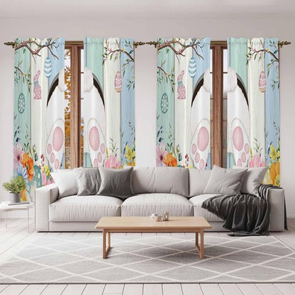 Easter Window Curtains 72 Inch Long 2 Panel Set, Rod Pocket Long Curtains & - Image 7