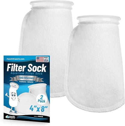 Aquatic Experts 4 inch Ring 100 Micron Felt Filter Sock by AquaticExperts
