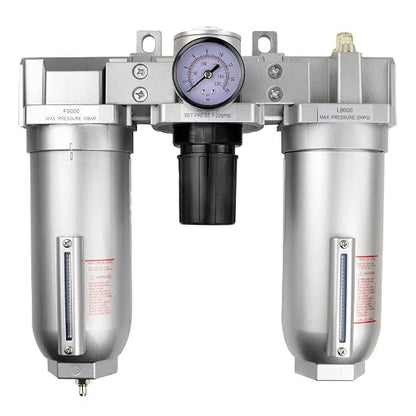 1" HEAVY DUTY COMBINATION FILTER REGULATOR LUBRICATOR AIR LINE PARTICULATE by Unknown