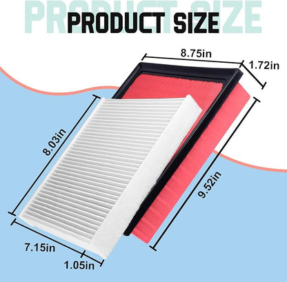 Engine Cabin Air Filter Kit Compatible - Image 3