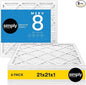 Simply 21x21x1 Air Filter, Merv 8, 6 Pack, by SimplyFilters