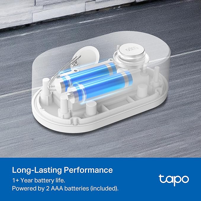 TP-Link Tapo Smart Water Leak Detector, Requires Tapo Hub, Water Leak Sensor Wi-Fi with Rapid Dripping Detection, 90dB Adjustable Alarm, App Alerts, Compatible with Alexa and Google Home, T300