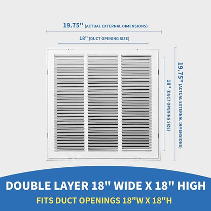18 x18 Vent Cover, Return Air Vent Cover - Image 2