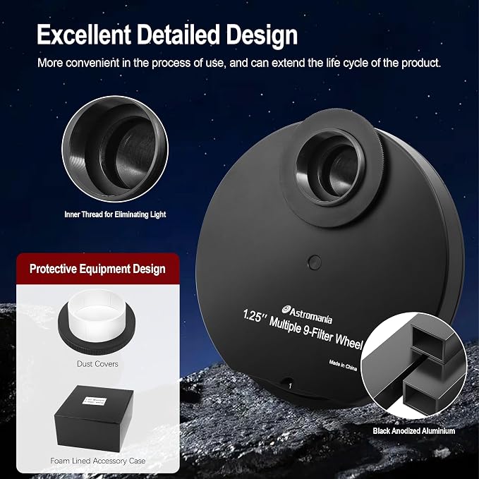 Astromania Telescope Filter Drawer, Telescope Accessories Compatible - Image 2
