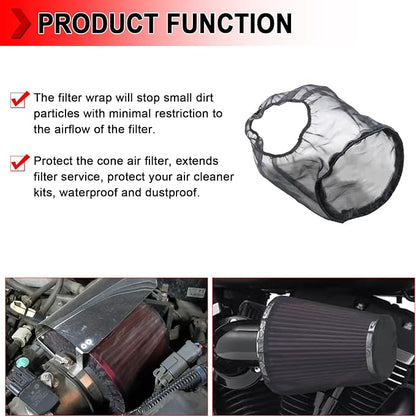 Universal Air Filter Cover, Air Filter Wrap - Image 3