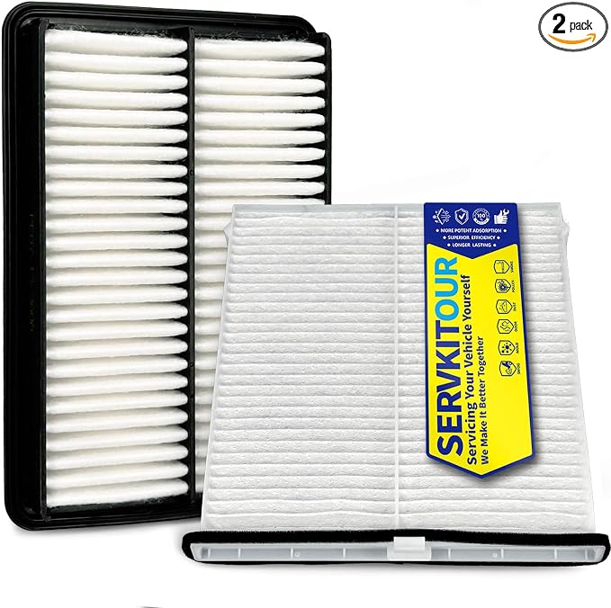 Engine cabin Air Filter Set for CX-5 CX5 2.0L/2.5L Gas Naturally Aspirated by SERVKITOUR