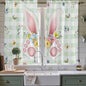 Easter Window Curtains 63 Inch Long 2 Panel Set, Rod Pocket Bedroom Curtains & by Unknown