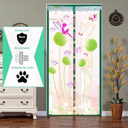 Door Mesh Screen with Magnet, Fly Hanging Temporary Magic Patio Heavy Duty - Image 4
