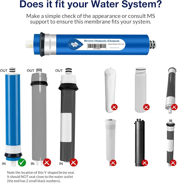 Membrane Solutions 100 GPD RO Membrane, Reverse Osmosis Membrane, RO Membrane - Image 6