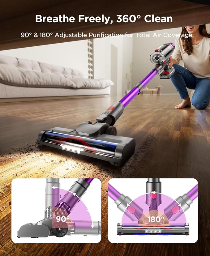 Cordless Stick Vacuum Cleaner - 550W Powerful Cordless Vacuum - Image 8