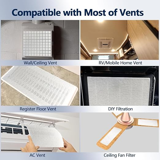 MERV 8 Air Vent Filters, Electrostatic Triple Vent Filter - Image 6