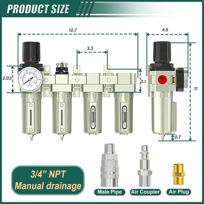 Industrial Grade 4-Stage Air Drying System, 3/4" NPT - Image 2
