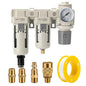 Air Filter Dryer 3/8 NPT Auto Drain+Semi-Auto Drain-Double Air Filters by LNCHKA