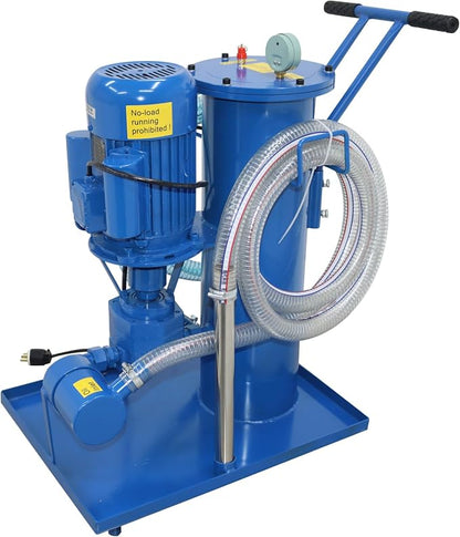 220V Filtering Machine Portable Hydraulic Oil Filter Cart Single Cylinder - Image 8