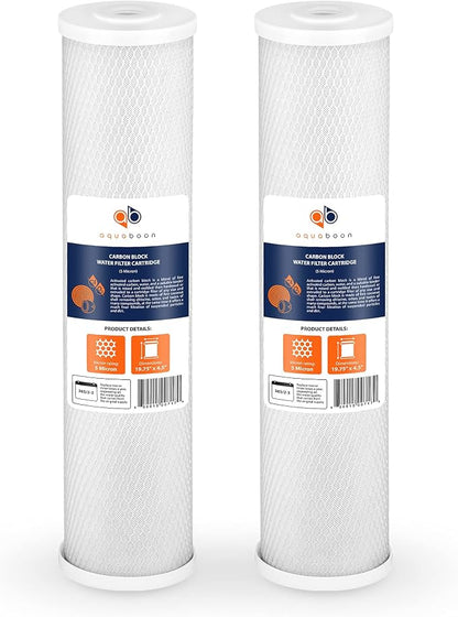 Aquaboon 4, 5 x 20 inch Carbon Filter Cartridge by Aquaboon