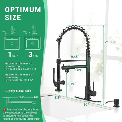 Fapully Commercial Pull Down Kitchen Sink Faucet - Image 5