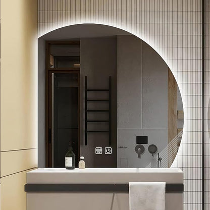 Bathroom Wall Mounted Mirror, LED Illuminated Vanity Mirror - Image 6