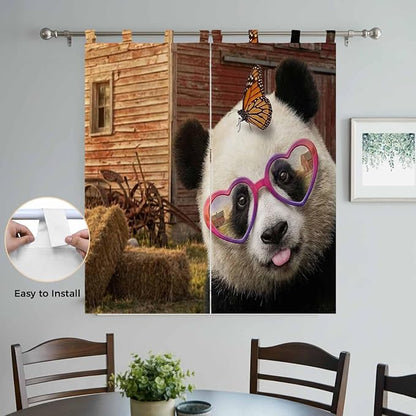 Farm Panda Living Room Curtains 84 Inch Length, Window Curtains Tab Top - Image 4