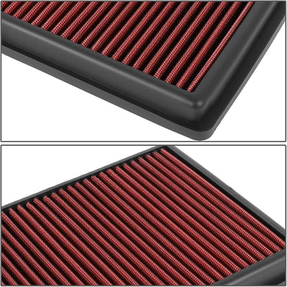 DNA Motoring AFPN-207-RD Washable Drop In Panel Air Filter Enhance Engine - Image 3