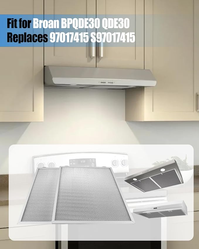 2 Pcs Grease Range Hood Filters Fit - Image 5
