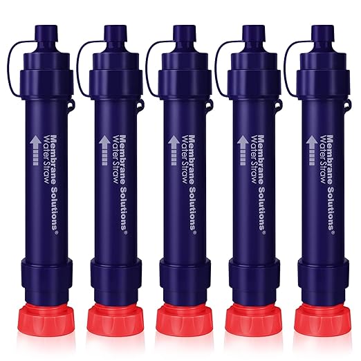 Membrane Solutions Water Filter Straw S2, NSF/ANSI 42&372&401 Certified by MembraneSolutions
