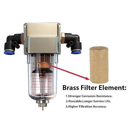 Air Compressor Water Separator 1/4”NPT, Compressed Air Line Filter, Air Dryer - Image 2