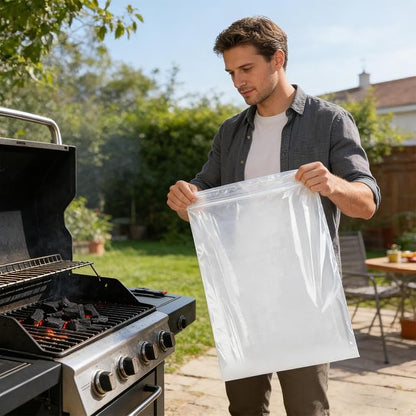 GrateGleam - 10 Pack Oven Rack Cleaning Bags | Heavy-Duty Leak-Proof Degreaser - Image 3