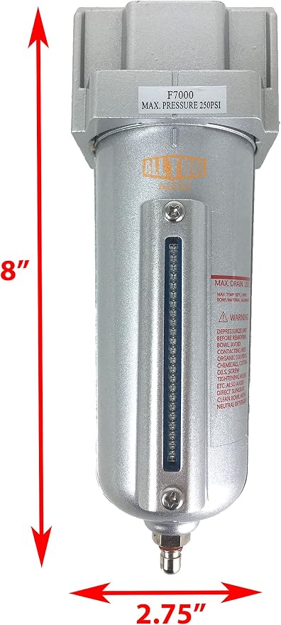 1/2" NPT HEAVY DUTY Industrial Grade Particulate Filter/Water Trap - Image 2