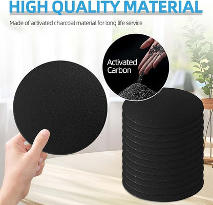 12 Pack Compost Filters for Countertop Bin, 6.7 Inch Charcoal Filters for - Image 5