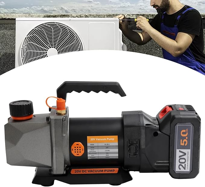 Single-Stage Vacuum Pump, 2.5CFM 20V Lithium Battery Strong Power DC Inverter - Image 8