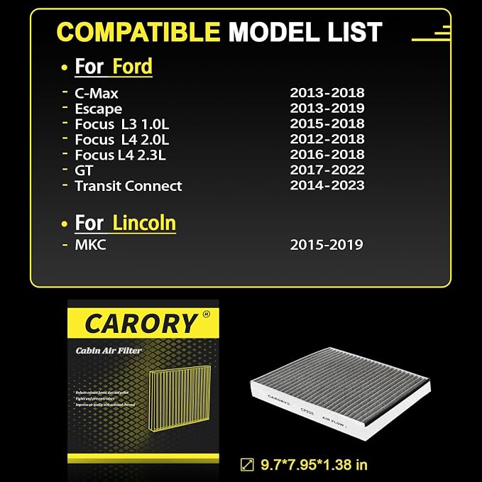 Cabin Air Filter w/Activated Carbon - Image 2