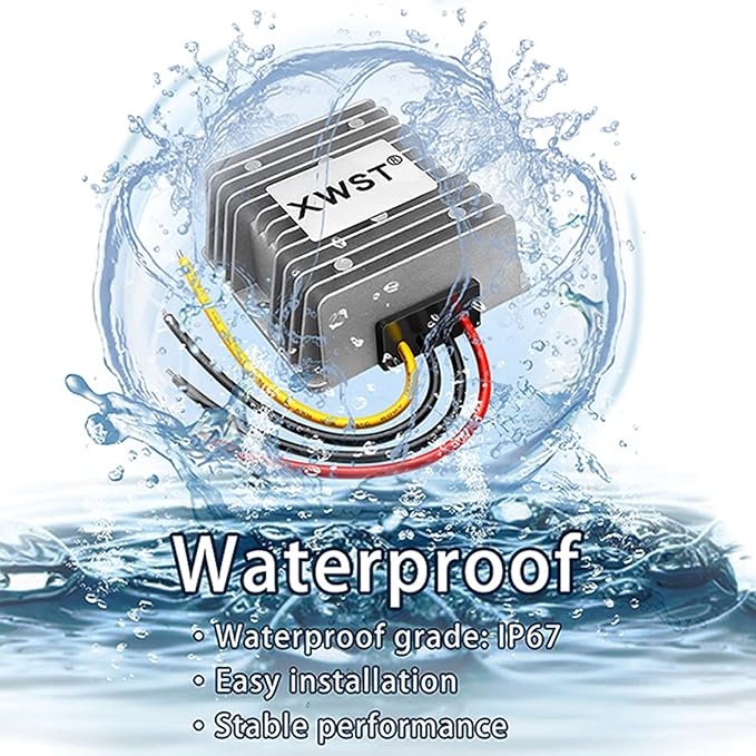 DC DC 12V to 19V 15A Step-up Module,Boost Converter 9V-13V to 19V Voltage Regulator,Waterproof Power Adapt 285W 19V Volt Transformer Module (12V to 19V 15A)