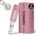 Derma roller with Reservoir for Lips, Skin, Hair, Wrinkles, Stretch Marks, Hyperpigmentation INSTANT SERUM APPLICATION, 105 Titanium Needles 0.25 mm