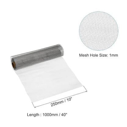 PATIKIL 40" L x 10" W Woven Wire Mesh, 20 Mesh 316L Stainless Steel Air Vent - Image 2