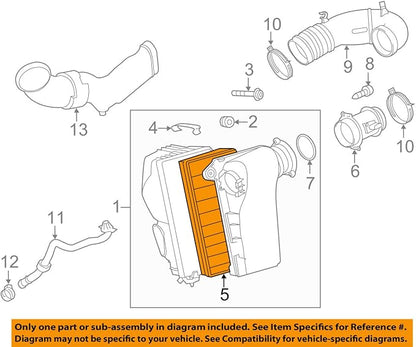 Volkswagen 7P0 129 620 A, Air Filter by Volkswagen
