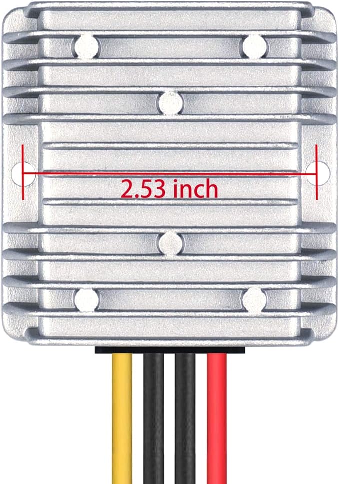 Cllena DC 8V-40V to 12V 10A Automatic Buck Boost Converter Step Down/Up Regulator Voltage Reducer Converter Waterproof Regulated DC Power Supply for Golf Cart Club Car LED Light