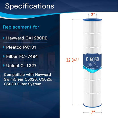 C5030 Pool Filter Cartridges, Compatible - Image 2