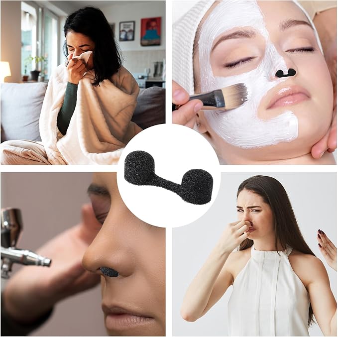 50 Pieces Nose Plug Filter Disposable Nose Dust Filters Bulk Sponge Nostril - Image 7
