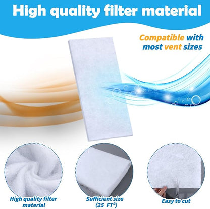300 x 12 inch Air Vent Filters Polyester Floor Vent Filter Cut to Fit Dust - Image 6