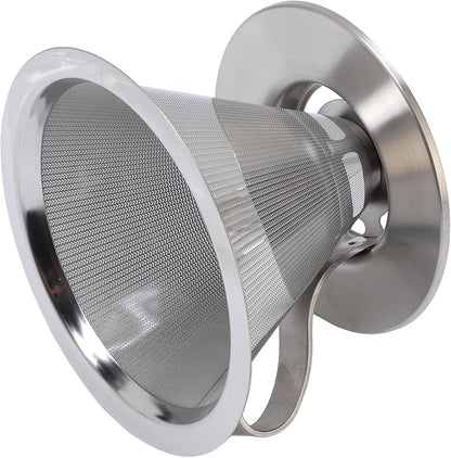 SIXRUN Portable Stainless Steel Cone Coffee Filter, Optimal Extraction - Image 2