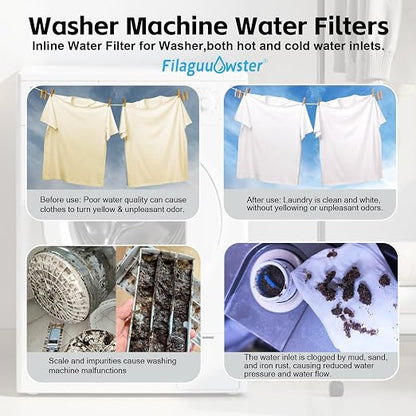 FA20 Brass Sediment Filter, Reusable Washer Water Filters, Traps Sand, 40 - Image 2