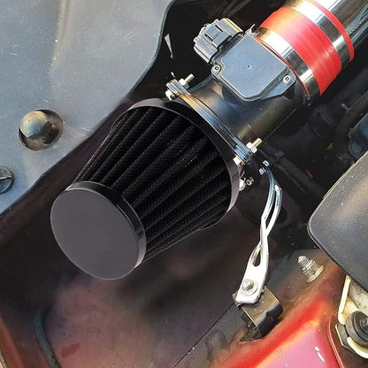 Mtsooning 48mm Motorcycle Air Filter, Clamp-on Intake Pod Cleaner Filter - Image 6