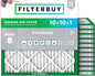 Filterbuy 10x10x1 Air Filter MERV 8 Essential Dust & Allergy Defense, by Filterbuy