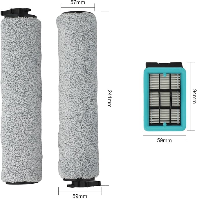 Replacement Vacuum Brush Roller Filter Set Compatible - Image 2